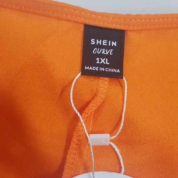 🎉Host pick🎉Shein Orange Ruffled Sleeved Dress - Picture 4 of 6